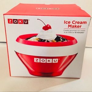 New Zoku Ice Cream, Sorbet, Gelato Maker. Makes Ice cream In 10 Minutes!!!! Red